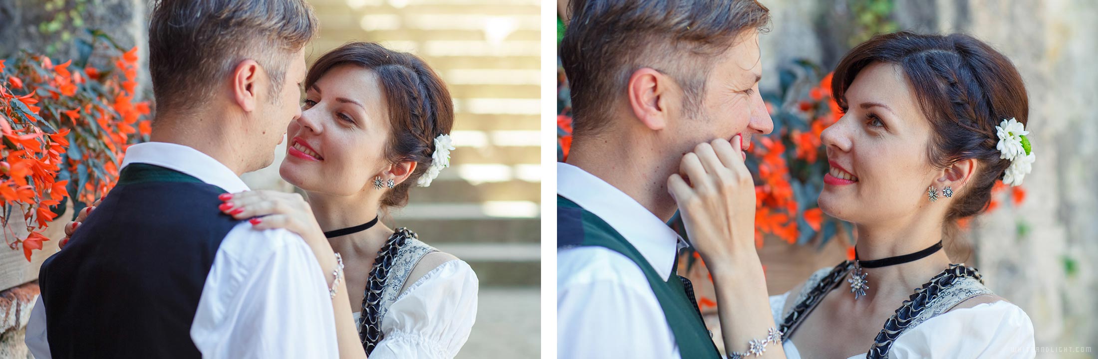 Bavarian wedding dress - portrait photographer munich